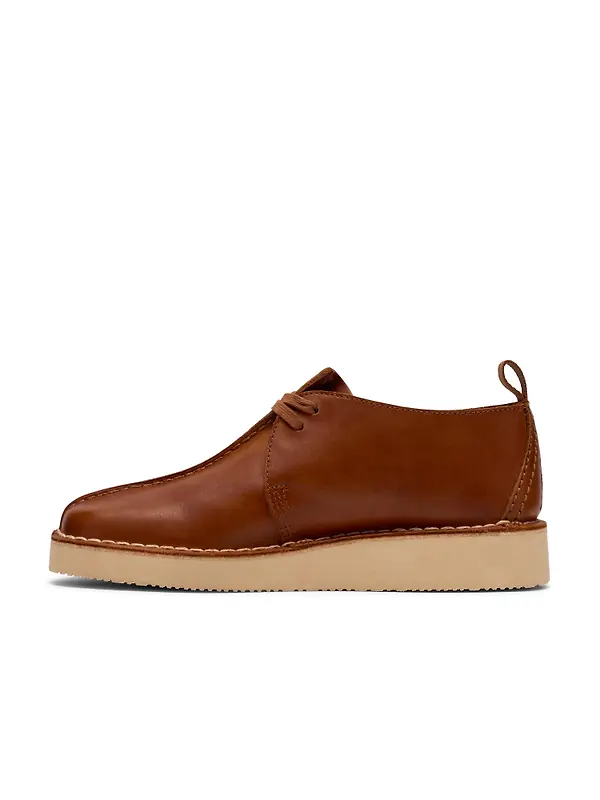 Clarks Originals Men's Desert Trek Shoes - Tan Leather Image 3