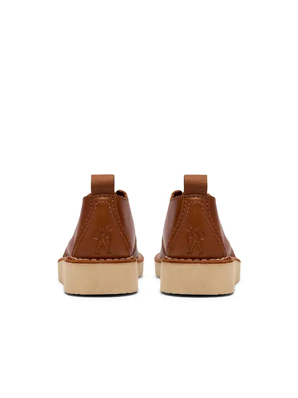 Clarks Originals Men's Desert Trek Shoes - Tan Leather Image 5