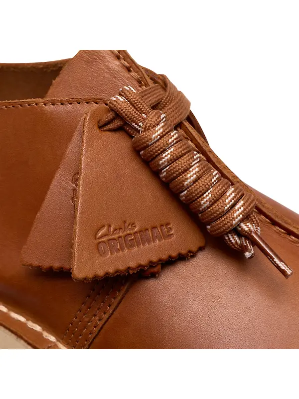 Clarks Originals Men's Desert Trek Shoes - Tan Leather Image 8