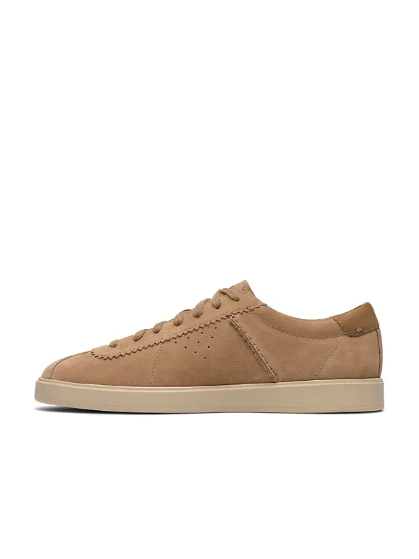 Clarks Men's Lockford Lace Trainers - Dark Sand Suede Image 2