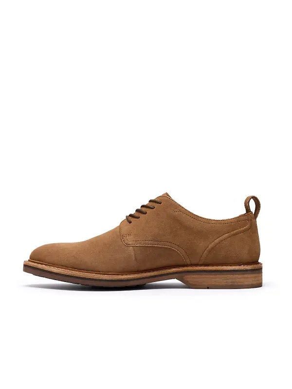 Clarks Men's Aldwin Lace Derby Shoes - Tan Suede Image 2