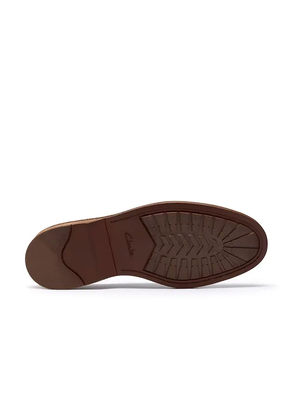Clarks Men's Aldwin Lace Derby Shoes - Tan Suede Image 3