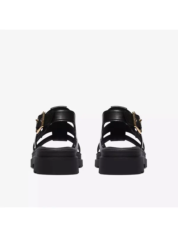 Clarks Women's Orinoco3 Strap Sandals - Black Leather Image 5