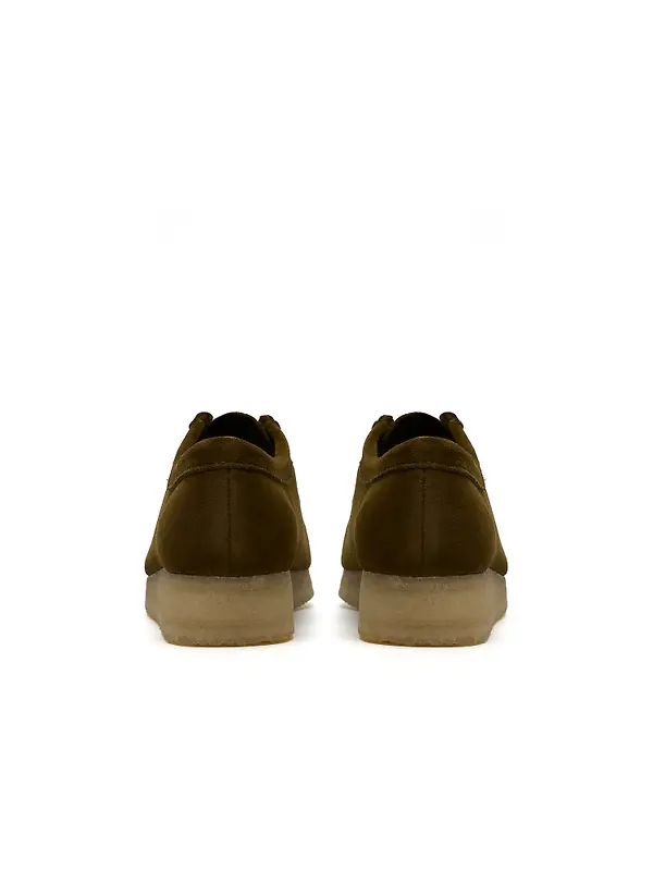 Clarks Originals Women's Wallabee Shoes - Olive Suede Image 5