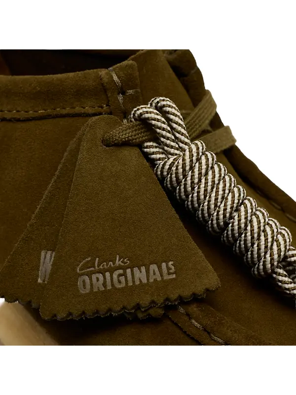 Clarks Originals Women's Wallabee Shoes - Olive Suede Image 8