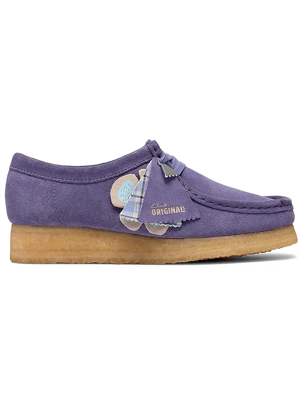 Clarks Originals Women's Wallabee Shoes - Purple Interest Image 1
