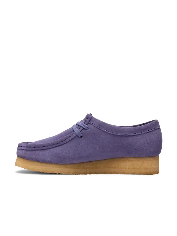 Clarks Originals Women's Wallabee Shoes - Purple Interest Image 3