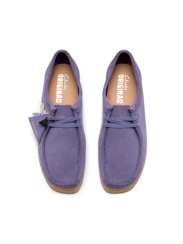 Clarks Originals Women's Wallabee Shoes - Purple Interest Image 6