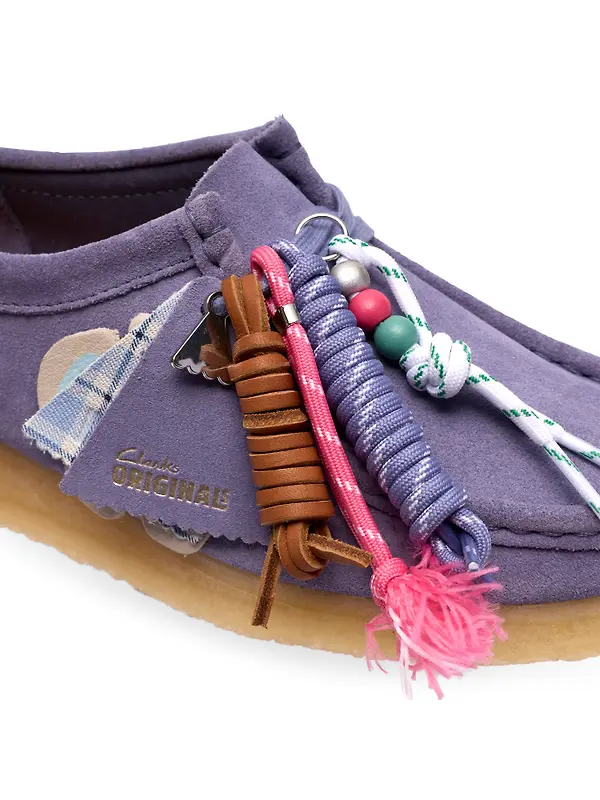 Clarks Originals Women's Wallabee Shoes - Purple Interest Image 8