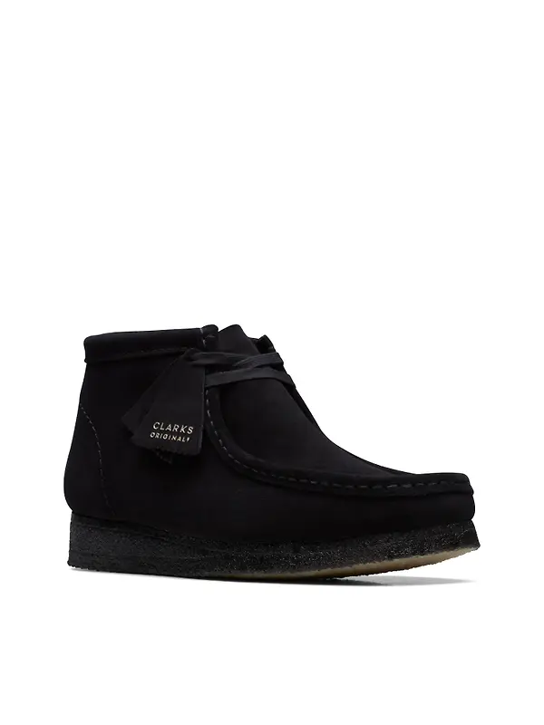 Clarks Originals Men's Wallabee Boots - Black Suede Image 2
