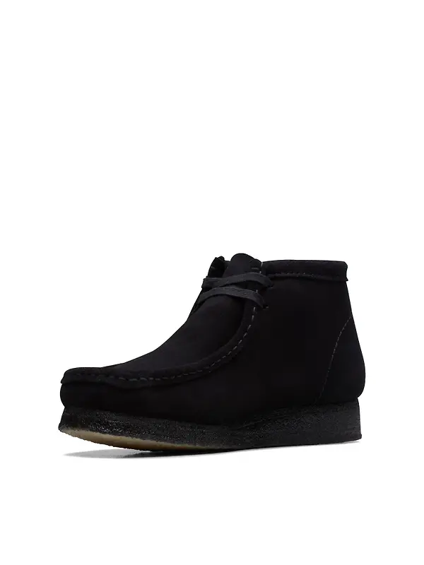 Clarks Originals Men's Wallabee Boots - Black Suede Image 4