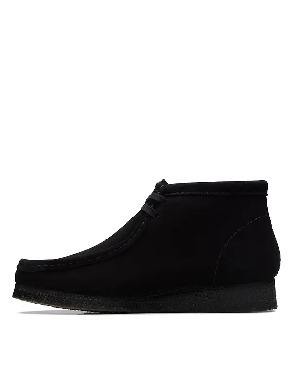 Clarks Originals Men's Wallabee Boots - Black Suede Image 5