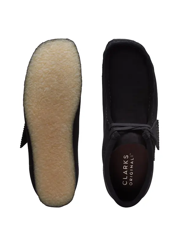 Clarks Originals Men's Wallabee Boots - Black Suede Image 7