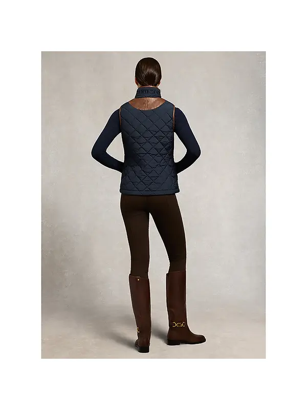 Holland Cooper Women's Lightweight Country Gilet - Ink Navy Image 6