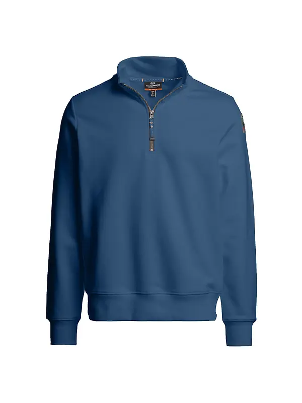 Parajumpers Men's Broad Peak Half-Zip Fleece - True Blue Image 1