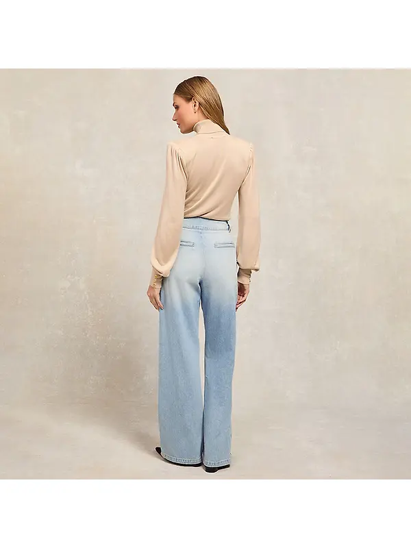Holland Cooper Women's Tailored Wide Leg Jeans - Vintage Indigo Image 4