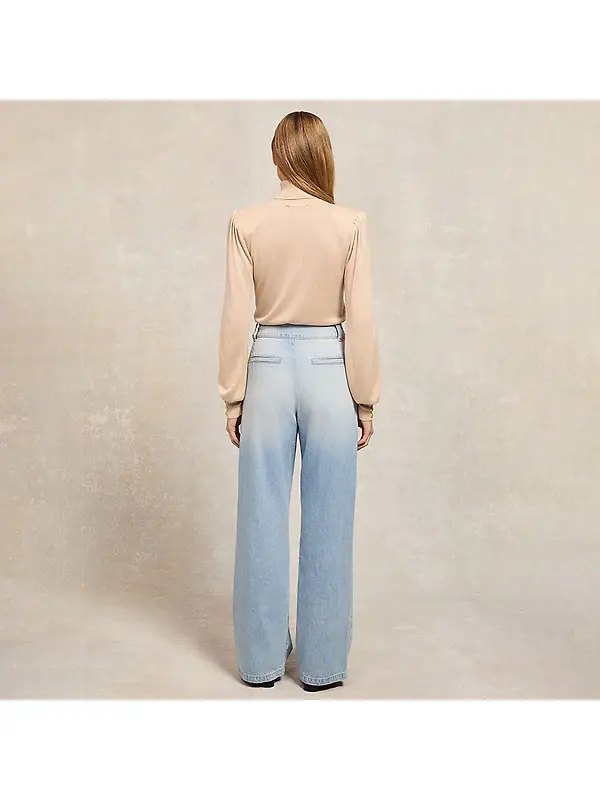 Holland Cooper Women's Tailored Wide Leg Jeans - Vintage Indigo Image 5