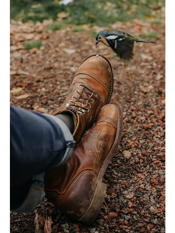 Red Wing Iron Ranger 6" Boot Rough & Tough Leather - Copper - Style 8085 Image 9