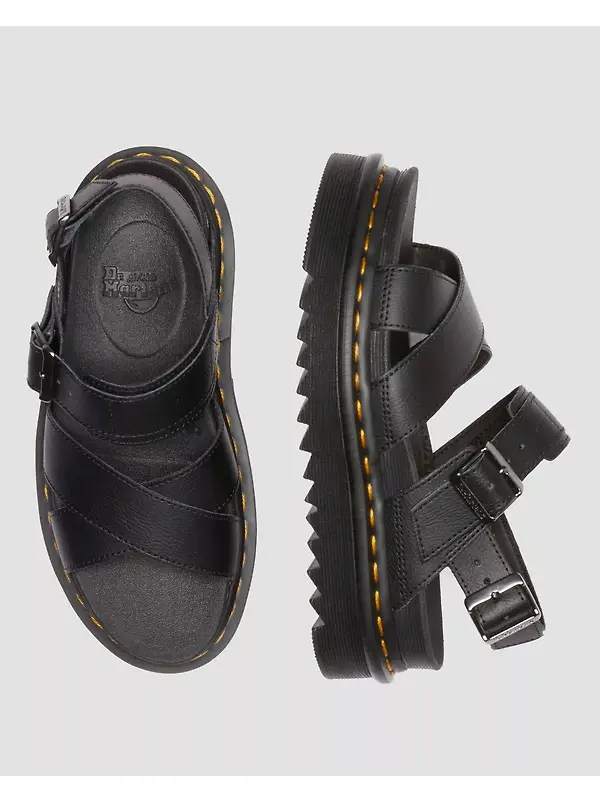 Dr. Martens Women's Voss II Athena Leather Strap Sandals - Black Image 10