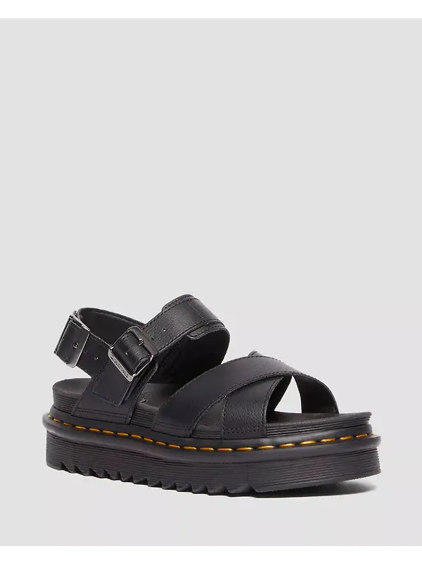 Dr. Martens Women's Voss II Athena Leather Strap Sandals - Black Image 11