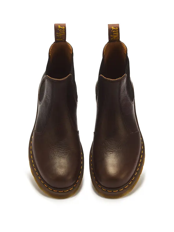 Dr Martens 2976 Ambassador Leather Chelsea Boots - Dark Brown Image 3