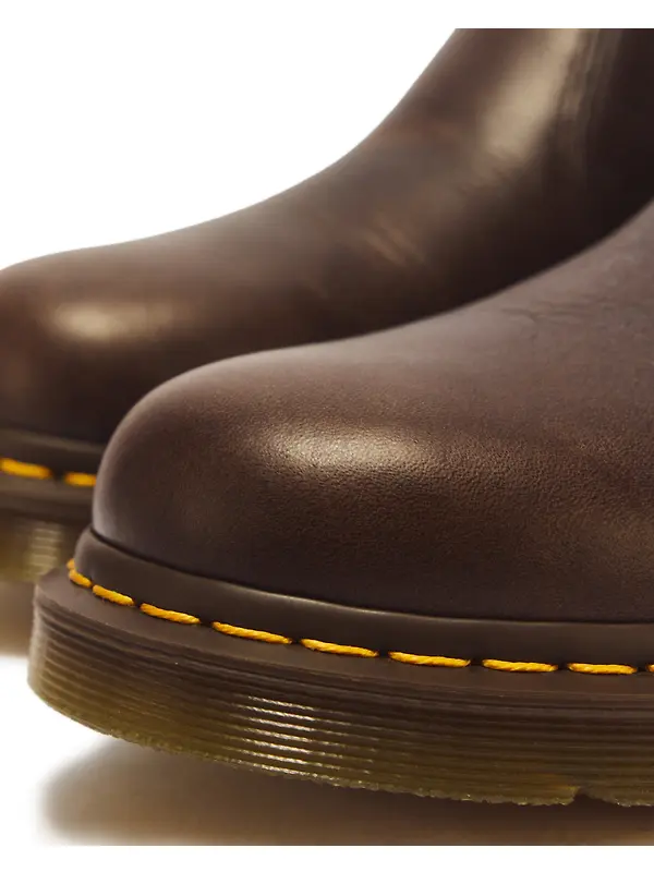 Dr Martens 2976 Ambassador Leather Chelsea Boots - Dark Brown Image 7