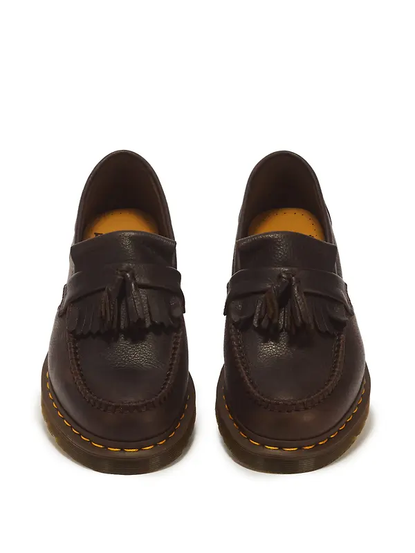 Dr Martens Adrian Ambassador Soft Leather Tassel Loafers - Dark Brown Image 4