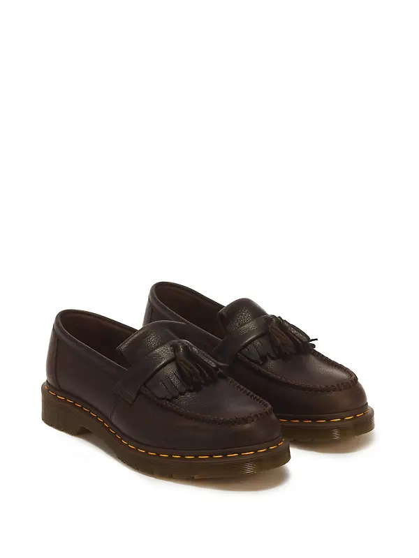Dr Martens Adrian Ambassador Soft Leather Tassel Loafers - Dark Brown Image 5
