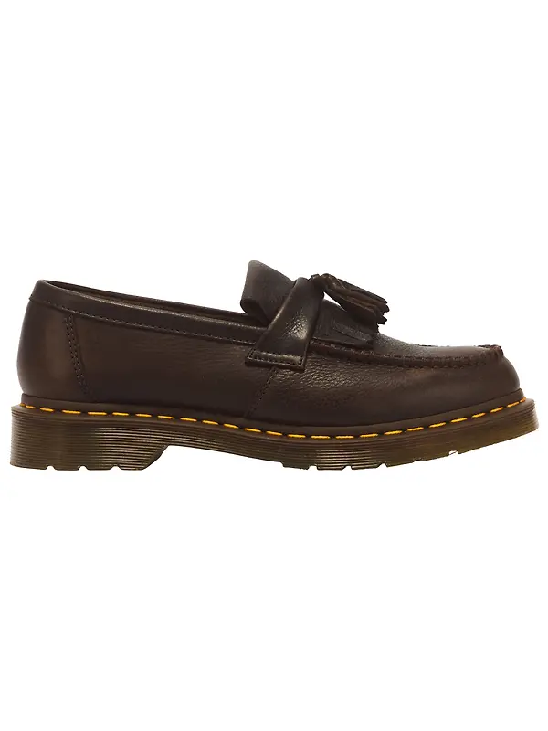 Dr Martens Adrian Ambassador Soft Leather Tassel Loafers - Dark Brown Image 1