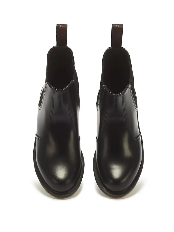 Dr Martens Women's Flora Smooth Leather Chelsea Boots - Black Image 3