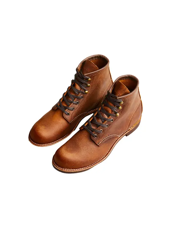 Red Wing Men's Blacksmith 6" Boot Rough & Tough Leather - Copper - Style 3343 Image 4