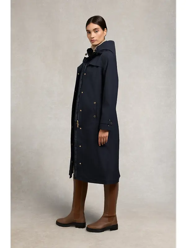 Holland Cooper Women's Folgate Rain Coat - Ink Navy Image 6