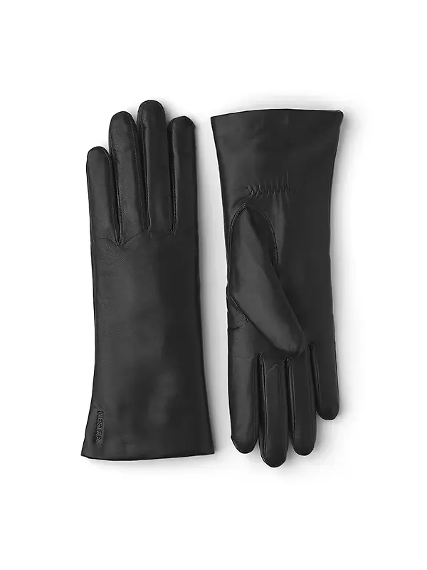 Hestra Women's Elisabeth Leather Gloves - Black Image 1