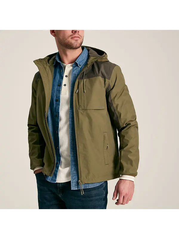 Joules Men's Ayston Lightweight Waterproof Coat - Green Image 4