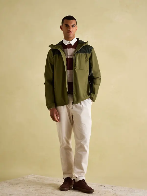 Joules Men's Ayston Lightweight Waterproof Coat - Green Image 7