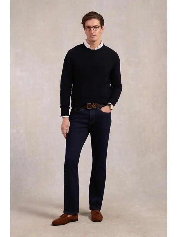 Holland Cooper Men's Classic Straight Jeans - Dark Indigo Image 2