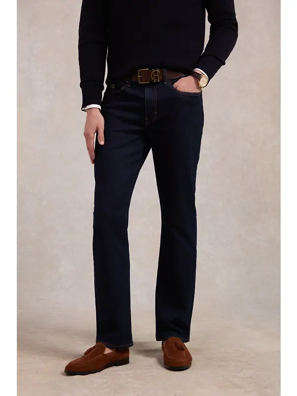 Holland Cooper Men's Classic Straight Jeans - Dark Indigo Image 3