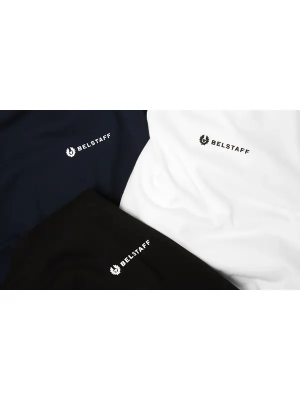 Belstaff Men's 3 Pack T-Shirt - Black/Dark Ink/White Image 4