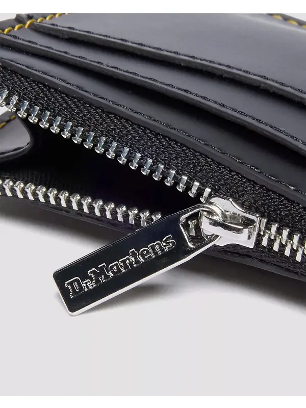 Dr. Martens Kiev Leather Cardholder Keyring - Black Image 3