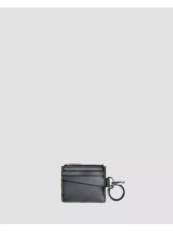 Dr. Martens Kiev Leather Cardholder Keyring - Black Image 5