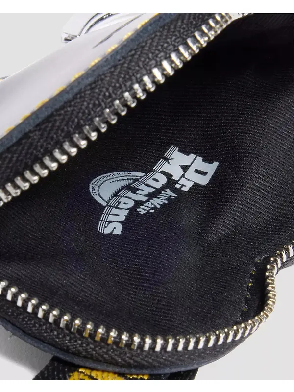 Dr. Martens Leather Heart Shaped Keyring Purse - Black Image 8