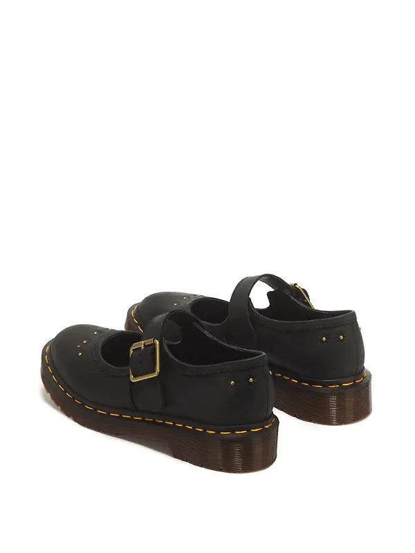 Dr Martens Women's Mary Jane Flower Crazy Horse Shoes - Black Image 5