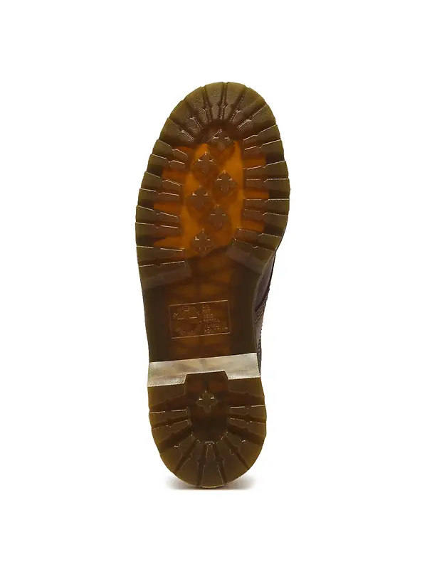Dr Martens Unisex Lowell 4 Eye Crazy Horse Shoes - Dark Brown Image 6