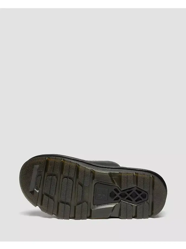 Dr. Martens Zebzag Wyoming Leather Slides - Black Image 7