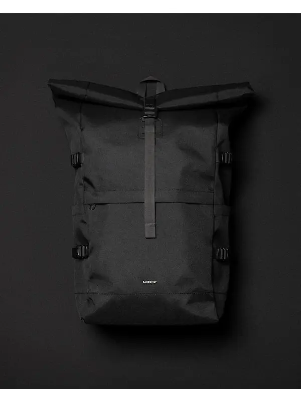 Sandqvist Icon Rolltop Backpack L 26L 16" - Black Image 12