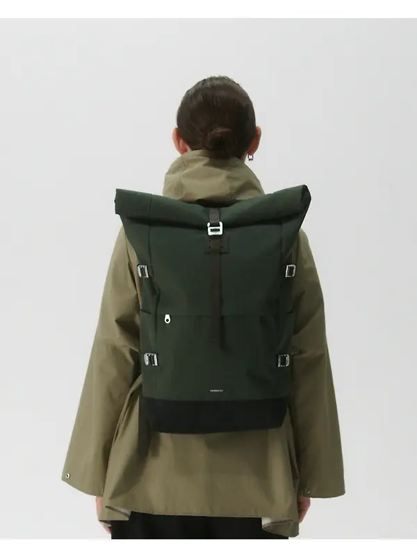Sandqvist Icon Rolltop Backpack L 26L 16" - Dawn Green Image 6