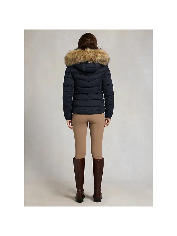 Holland Cooper Women's Whistler Puffer Jacket - Ink Navy Natural Image 7
