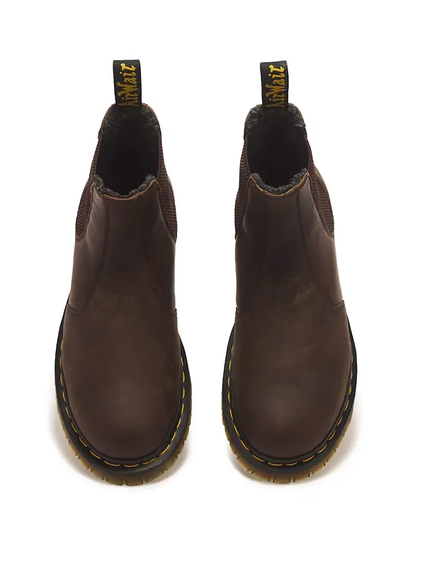 Dr. Martens 2976 WL Crazy Horse Leather Chelsea Boots - Dark Brown Image 4