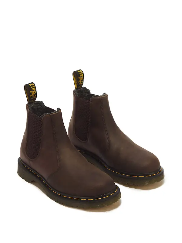 Dr. Martens 2976 WL Crazy Horse Leather Chelsea Boots - Dark Brown Image 5