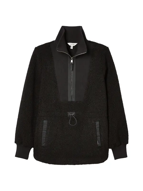 Joules Women's Thurleston Quarter Zip Fleece - Black Image 1